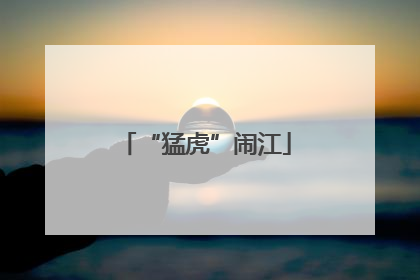 “猛虎”闹江