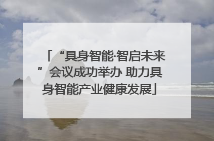 “具身智能·智启未来”会议成功举办 助力具身智能产业健康发展