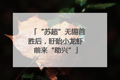 “苏超”无锡首胜后，盱眙小龙虾前来“助兴”