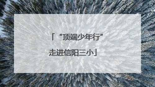 “顶端少年行”走进信阳三小