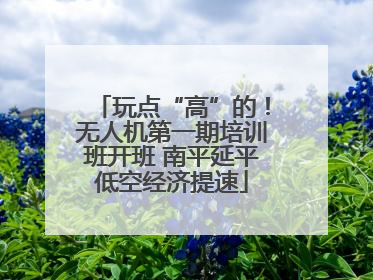 玩点“高”的！无人机第一期培训班开班 南平延平低空经济提速