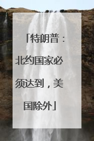 特朗普：北约国家必须达到，美国除外