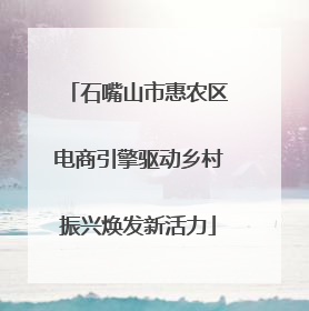 石嘴山市惠农区电商引擎驱动乡村振兴焕发新活力