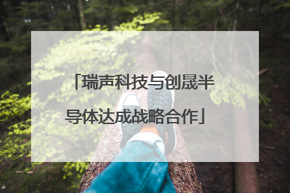 瑞声科技与创晟半导体达成战略合作