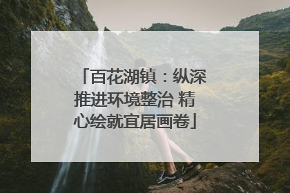 百花湖镇：纵深推进环境整治 精心绘就宜居画卷