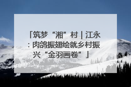 筑梦“湘”村｜江永：肉鸽振翅绘就乡村振兴“金羽画卷”