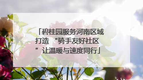碧桂园服务河南区域打造 “骑手友好社区”让温暖与速度同行