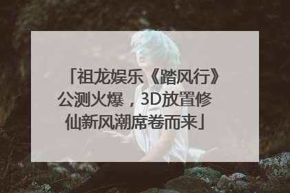 祖龙娱乐《踏风行》公测火爆，3D放置修仙新风潮席卷而来