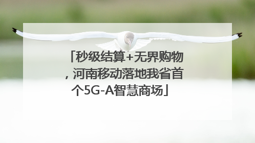 秒级结算+无界购物，河南移动落地我省首个5G-A智慧商场