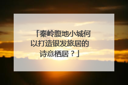 秦岭腹地小城何以打造银发旅居的诗意栖居？