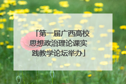 第一届广西高校思想政治理论课实践教学论坛举办