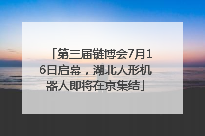 第三届链博会7月16日启幕，湖北人形机器人即将在京集结