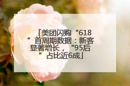 美团闪购“618”首周期数据：新客显著增长，“95后”占比近6成