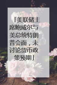 美联储主席鲍威尔与美总统特朗普会面，未讨论货币政策预期