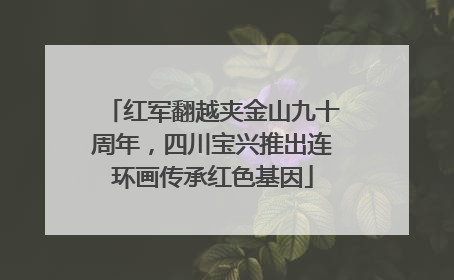 红军翻越夹金山九十周年，四川宝兴推出连环画传承红色基因