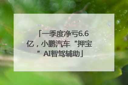一季度净亏6.6亿，小鹏汽车“押宝”AI智驾辅助