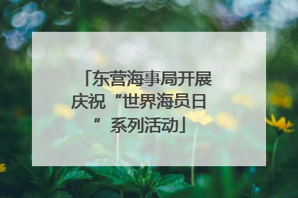 东营海事局开展庆祝“世界海员日”系列活动