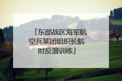东部战区海军航空兵某团组织长航时反潜训练