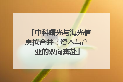 中科曙光与海光信息拟合并：资本与产业的双向奔赴