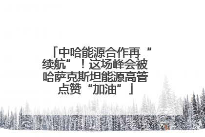 中哈能源合作再“续航”！这场峰会被哈萨克斯坦能源高管点赞“加油”