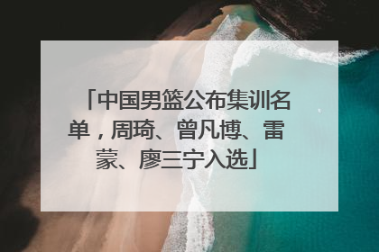 中国男篮公布集训名单，周琦、曾凡博、雷蒙、廖三宁入选