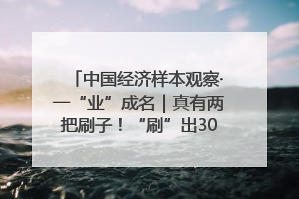 中国经济样本观察·一“业”成名｜真有两把刷子！“刷”出30亿级“颜值经济”