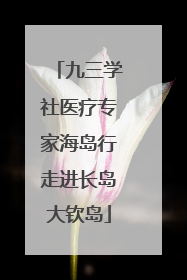 九三学社医疗专家海岛行走进长岛大钦岛