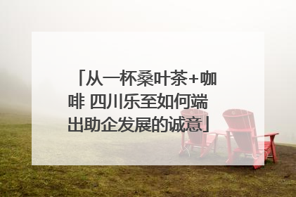 从一杯桑叶茶+咖啡 四川乐至如何端出助企发展的诚意