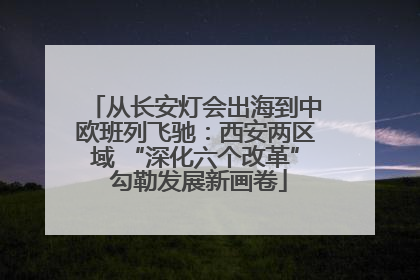 从长安灯会出海到中欧班列飞驰：西安两区域 “深化六个改革” 勾勒发展新画卷