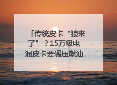 传统皮卡“狼来了”？15万级电混皮卡要碾压燃油车｜汽车风云