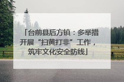 台前县后方镇：多举措开展“扫黄打非”工作，筑牢文化安全防线