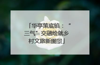 华亭策底镇：“三气”交融绘就乡村文旅新图景