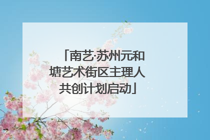 南艺·苏州元和塘艺术街区主理人共创计划启动