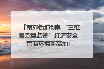 南郊街道创新“三维服务型监管”打造安全营商环境新高地