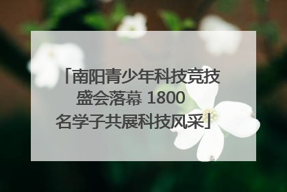 南阳青少年科技竞技盛会落幕 1800 名学子共展科技风采