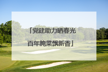 党建助力晒春光 百年腌菜飘新香