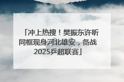 冲上热搜！樊振东许昕同框现身河北雄安，备战2025乒超联赛
