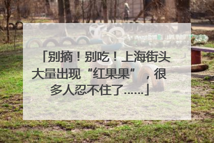 别摘！别吃！上海街头大量出现“红果果”，很多人忍不住了……
