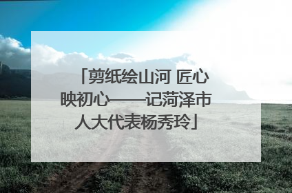 剪纸绘山河 匠心映初心——记菏泽市人大代表杨秀玲