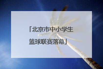 北京市中小学生篮球联赛落幕