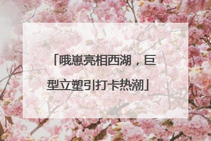 哦崽亮相西湖，巨型立塑引打卡热潮