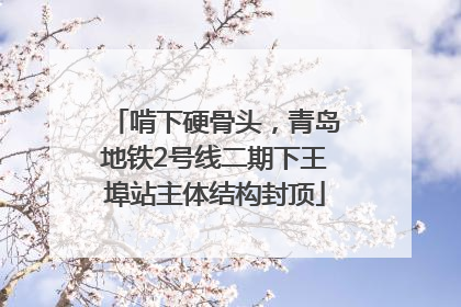 啃下硬骨头，青岛地铁2号线二期下王埠站主体结构封顶