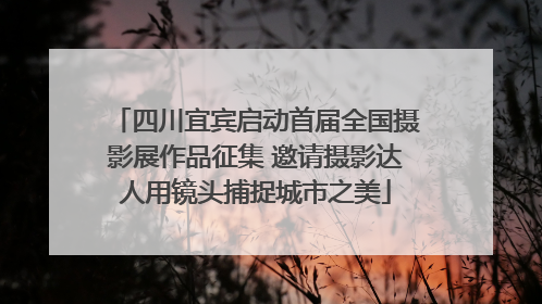 四川宜宾启动首届全国摄影展作品征集 邀请摄影达人用镜头捕捉城市之美