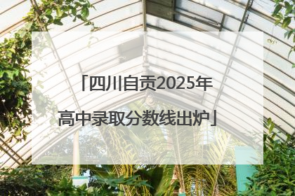 四川自贡2025年高中录取分数线出炉