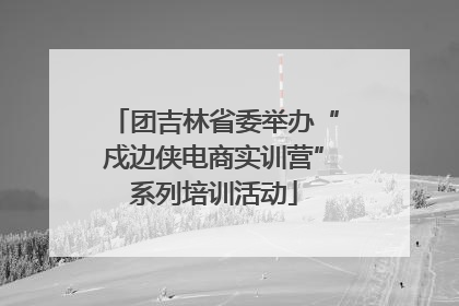 团吉林省委举办“戍边侠电商实训营”系列培训活动