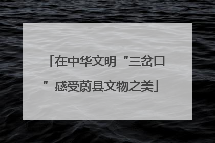 在中华文明“三岔口”感受蔚县文物之美