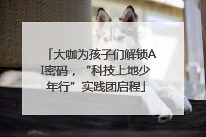 大咖为孩子们解锁AI密码，“科技上地少年行”实践团启程