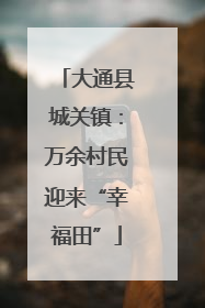大通县城关镇：万余村民迎来“幸福田”