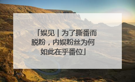娱见｜为了撕番而脱粉，内娱粉丝为何如此在乎番位