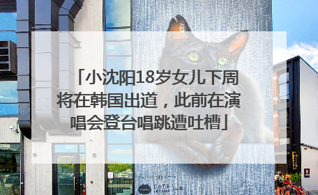 小沈阳18岁女儿下周将在韩国出道，此前在演唱会登台唱跳遭吐槽